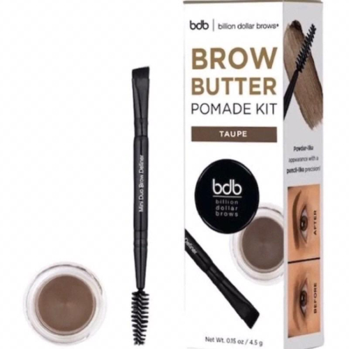 現貨 ??BILLION DOLLAR BROWS - 60秒眉毛組合 棕色眉粉+雙頭眉刷 眉膏套裝