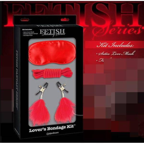 美國原裝進口PIPEDREAM．Fetish Fantasy系列-SM四件組禮盒-Lovers Bondage Kit