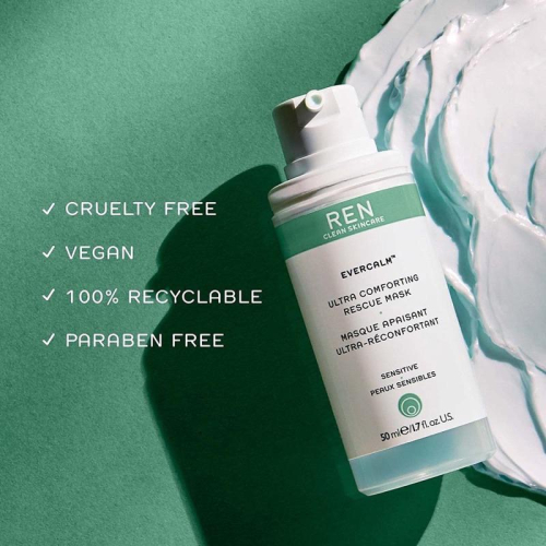 現貨 美國??REN Evercalm水嫩舒緩急救面膜50ml水潤保濕鎮定保護屏障密集補水resuce
