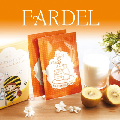 FARDEL法朵依熊果素蜂蜜牛奶美白面膜【4片裝】，面膜，美白，保濕，美白保濕面膜，美白面膜，保濕面膜