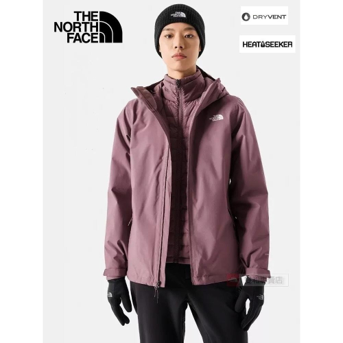 -滿3000免運-[雙和專賣店] THE NORTH FACE 女 DV化纖兩件式外套/5B1X/夜紫