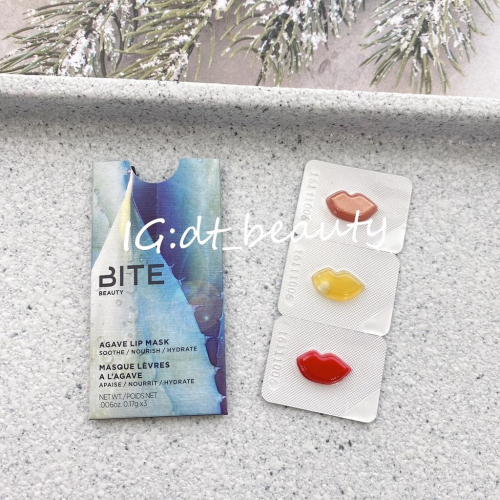 Bite agave lip mask soothe nourish hydrate 0.17g