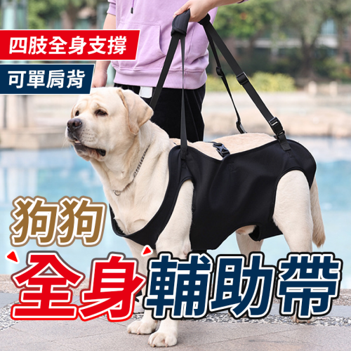 現貨?寵物四肢輔助帶 全身支撐牽引帶 狗狗全身輔助背帶 四肢輔助提帶 寵物步行輔助帶 老狗輔助帶 腿部支撐 寵物輔助背