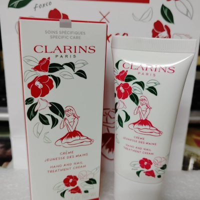 ＊╮☆靚美妝部屋☆╭＊ CLARINS 克蘭詩 玉手修護霜 30ML 山茶花限定版