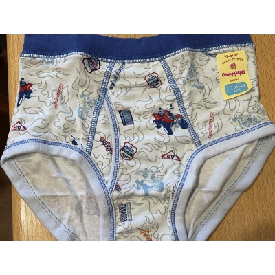 全新AnnyPepe吉彥男童沙攤車三角褲-天然木漿