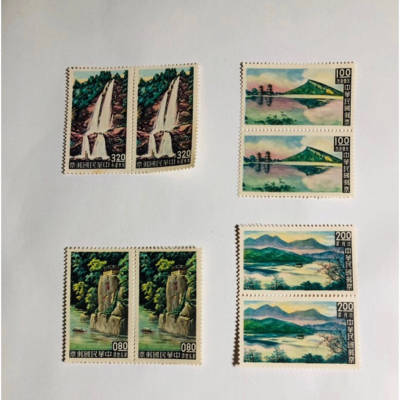 民國50年郵局發行（特22:台灣風景郵票8枚共2套）品相佳，值得珍藏，送禮收藏兩相宜，此款郵票是收藏家推薦值得收藏之一