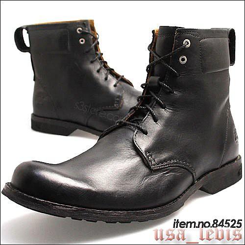 【美國LEVI S】9M現貨優惠Timberland Earthkeepers City 6吋黑色綁帶護墊真皮短靴皮鞋