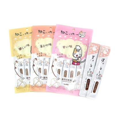 《樂樂喵寵物小舖》吶一口貓肉泥 -6種口味 15g*4入 貓泥 雞肉基底 美味無負擔 貓零食 騙水 騙藥