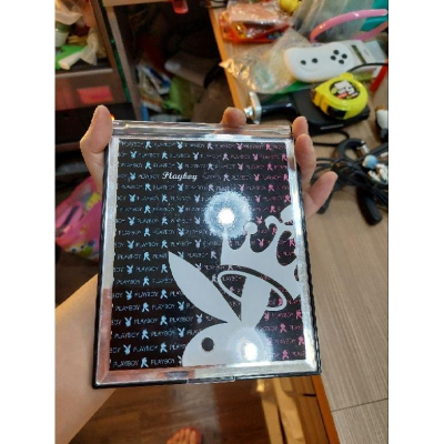 PLAYBOY正版 補妝鏡隨身鏡 隨身鏡化妝鏡 化妝鏡小方鏡 美妝鏡