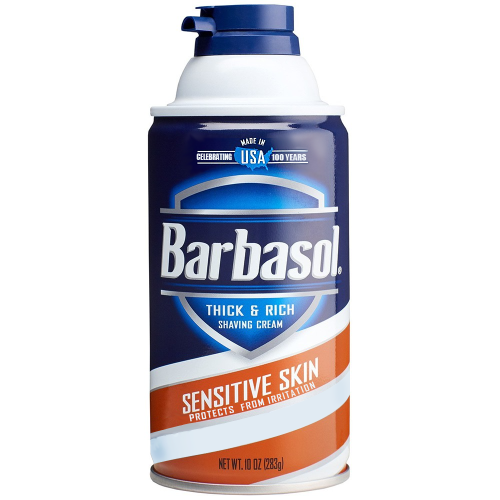 【Barbasol】濃密刮鬍泡-敏感肌膚(10oz/283g)【0960】