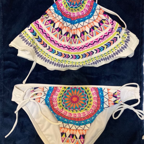 泳衣 美國購入 Francescas 泳衣 比基尼 bikini 民族風 波西米亞風 圖騰 幾何圖形 歐美風 美國品牌