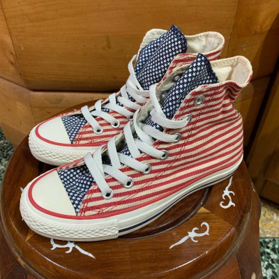 Converse All star 帆布鞋 美國國旗配色