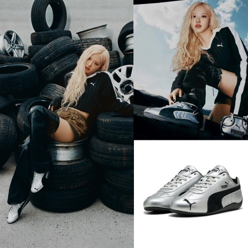 Puma 賽車鞋 男鞋 女鞋 Rosé同款 Speedcat Metallic 銀【運動世界】40368901