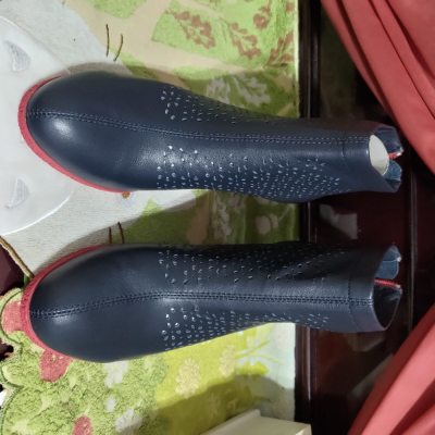 ADANNA 女款 真皮 短靴 38號 700 全新
