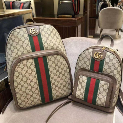 二手99新Gucci 古馳男女同款雙肩包 OPHIDIA系列中號背包 休閑背包547967