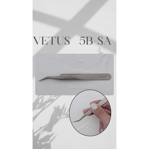 VETUS精密夾子 接睫毛專用 拐杖夾 6A-SA 鑷子 美睫鑷子 美甲夾子 修錶夾子 開花夾 3D 6D 9D 專用