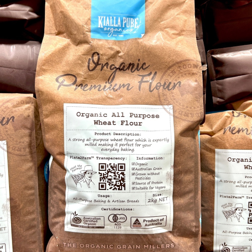 Costco好市多 Kialla 有機中筋麵粉 2公斤 organic all purpose wheat flour