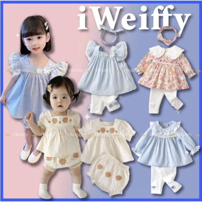 iWeiffy❤台灣+發票 女童休閒褲 女嬰休閒褲 女童短褲 女童直筒褲 女童碎花 女童 女嬰蕾絲 七分褲 五分褲 夏季