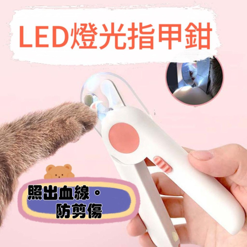 【台灣24H出貨】LED寵物指甲剪 狗狗貓咪剪刀 寵物安全剪 指甲鉗 LED照明 寵物剪指甲 寵物銼刀 貓指甲 狗狗指甲