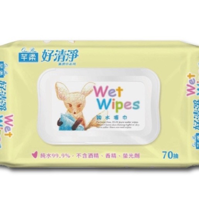 芊柔 純水 濕紙巾 70抽 掀蓋式