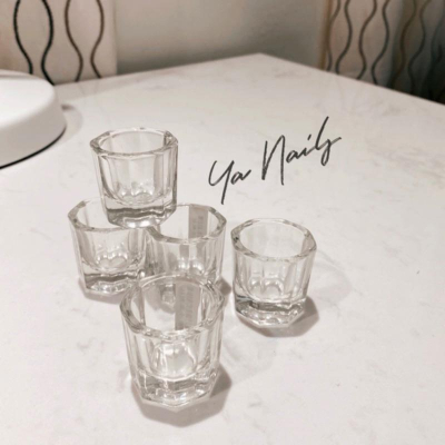 （現貨）溶劑杯/1入/美甲玻璃杯/洗筆杯/水晶溶劑/透明玻璃