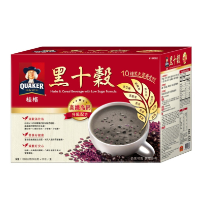 #184592 桂格 減糖黑十穀 38公克 X 50入
