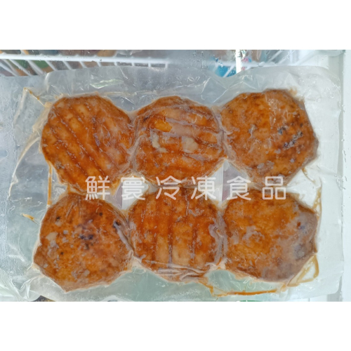 蒲燒風味花枝排 ♥️ 蒲燒 / 台灣生產製造 / 花枝磨漿 / 冷凍食品 / 快速上菜