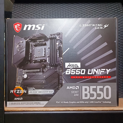 【MSI微星】MEG B550 UNIFY ATX/1H/Realtek 2.5G/ax+BT/14+2+1相全數位供電