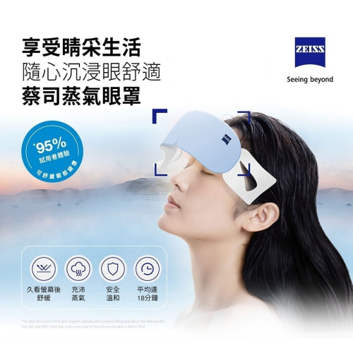 【ZEISS 蔡司】蒸氣眼罩 Warm Eye Masks 8片/40片裝