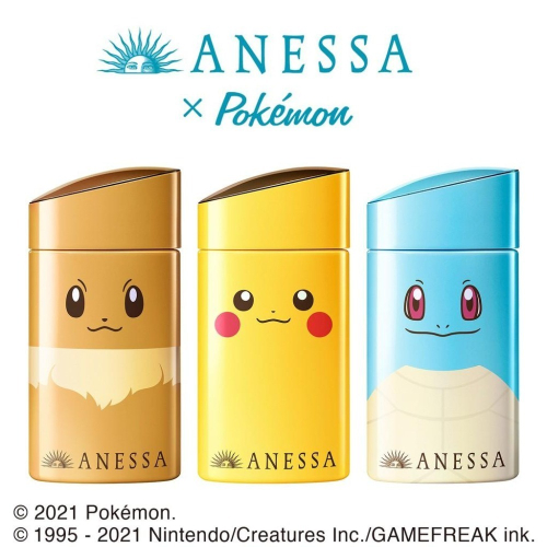 ??日本安耐曬 ANESSA X 寶可夢聯名 皮卡丘 伊布 傑尼龜 60ml