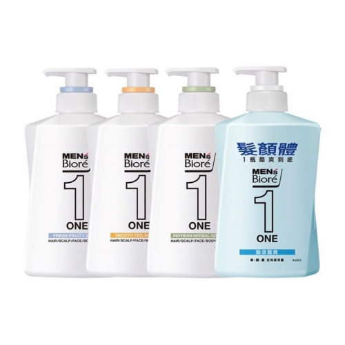 MEN＇S Biore ONE 髮顏體全效潔淨露 480ml 共4款 蜜妮 Biore