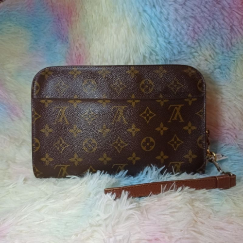 二手正品 LV LOUIS VUITTON 老花手拿包 真皮精品 男生手拿包 路易威登 伊果 棋盤格