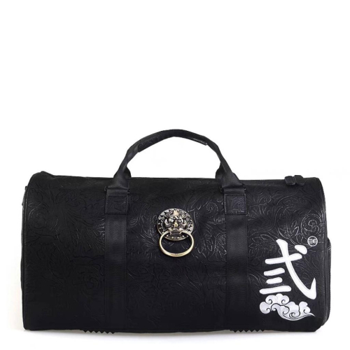 國風 重工壓紋 手提袋 健身包