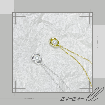 zozo.ll ❧ 不規則珍珠項鍊 S925銀「台灣現貨」 法式項鍊、珍珠項鍊、貝殼珍珠項鍊