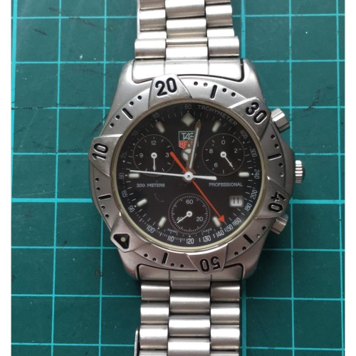 豪雅 Tag Heuer 潛水錶 Professional 540.206R waterproof 200M