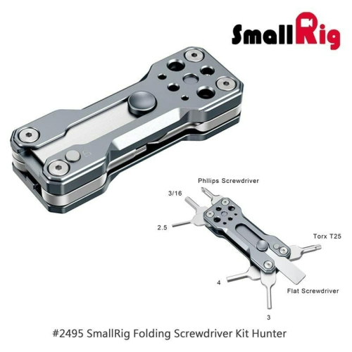 三重☆大人氣☆ SmallRig 2495 折疊螺絲刀板手 螺絲刀 螺絲起子 扳手套裝