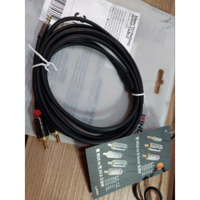LINDY 林帝 CROMO系列 3M 雙RCA TO 3.5MM