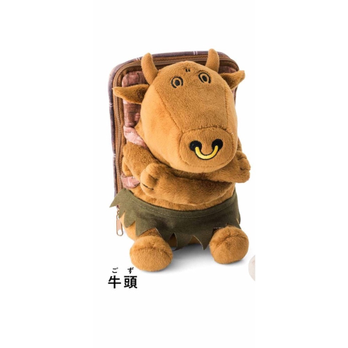 日本 FELISSIMO 寺廟系列 牛頭造型 小型收納包 玩偶 收藏