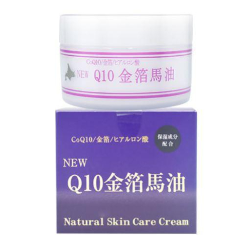 ?現貨?日本正版 北海道馬油+金箔+Q10 保濕馬油100g乳液 保濕面霜Natural Skin Care Cream