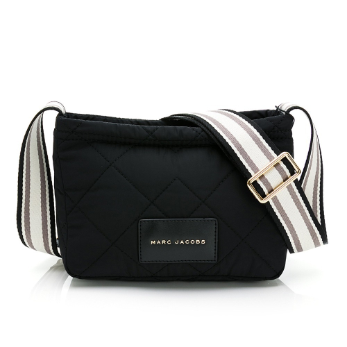 【MARC JACOBS】 菱格紋尼龍斜背包 (黑) [黑] __DVSHOP 保證正貨 台灣現貨不用等