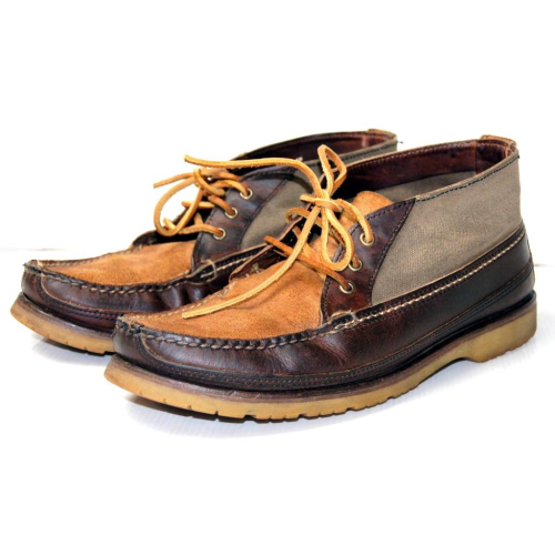 【美國LEVI S專賣】Red Wing Wabasha Chukka Boot 真皮拼接麂皮帆布 綁帶短靴 US10E