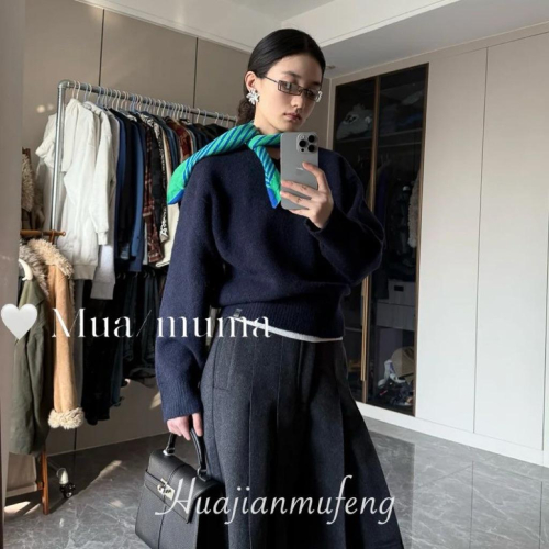 ??????｜時尚潮人!極簡條紋絲巾女系脖小眾高級感藍綠拼色小方巾領巾裝飾