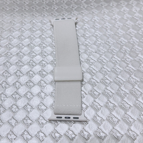 Apple Watch 尼龍編織磁吸扣錶帶(象牙白色)