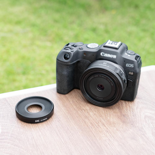 JJC 適用於佳能EW-55遮光罩RF 28mm F2.8 STM鏡頭R50 R6 R5 R62 R8 R7 R10