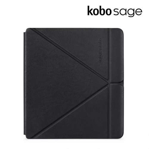 樂天Kobo Sage 原廠皮革磁感應保護殼 | 沉靜黑