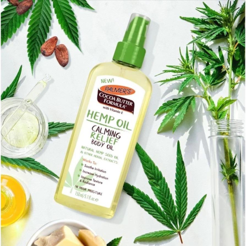 限量版 帕瑪氏??Palmer＇s Cocoa Butter Hemp Oil 可可脂配方 天然植物 舒緩身體油
