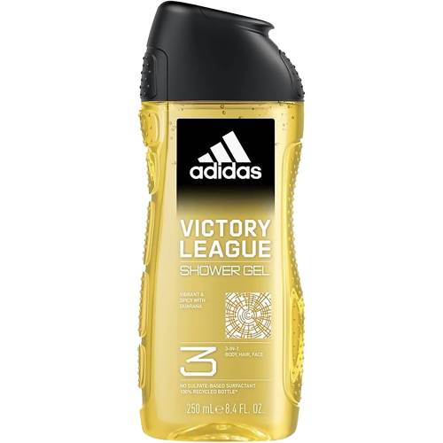 【adidas 愛迪達】三效潔顏洗髮沐浴乳-卓越自信(250ml)【6133】