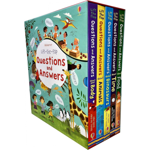 英文］ Usborne 翻翻書 Lift-the-Flap Questions and Answers（5 冊合售）