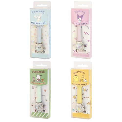 [日本製造 中國組裝] Sanrio 三麗鷗 Fashion Watch 手錶 兒童手錶 合成皮革錶帶 大耳狗 庫洛米