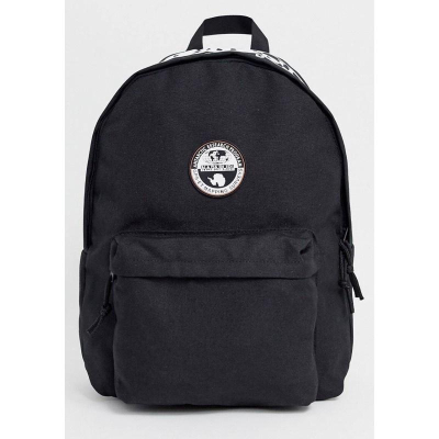 七成新 Napapijri Happy Day backpack 黑色後背包